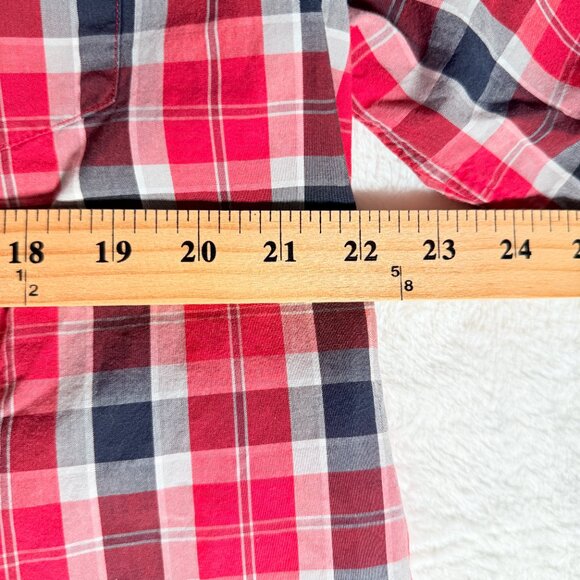 Ecko Unltd Classic Material Shirt Men L Short Sleeve Plaid Button Collar Pocket - Picture 6 of 6